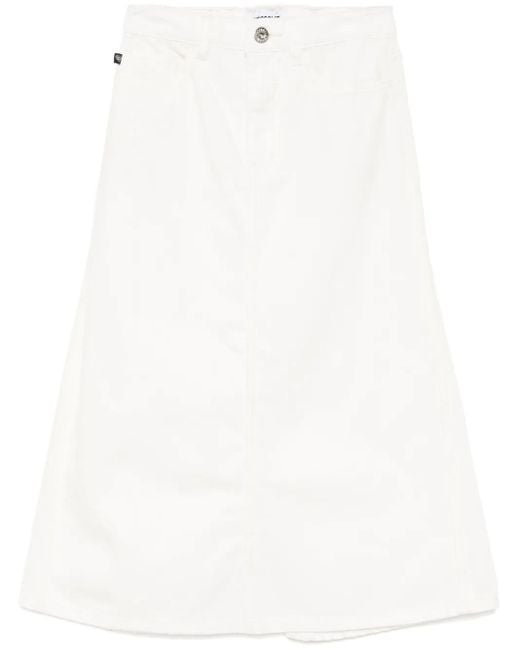 Chocoolate White Denim Skirt