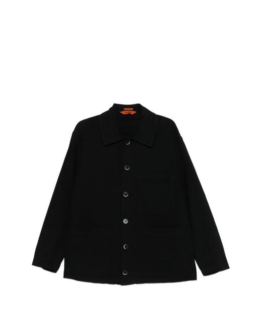 Barena Hemdjacke Mit Aufgesetzter Tasche in Black für Herren