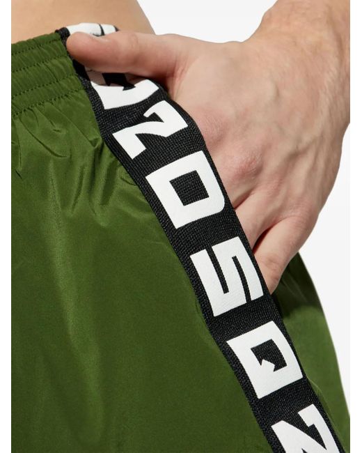DSquared² Green Dsq2 Swim Shorts for men