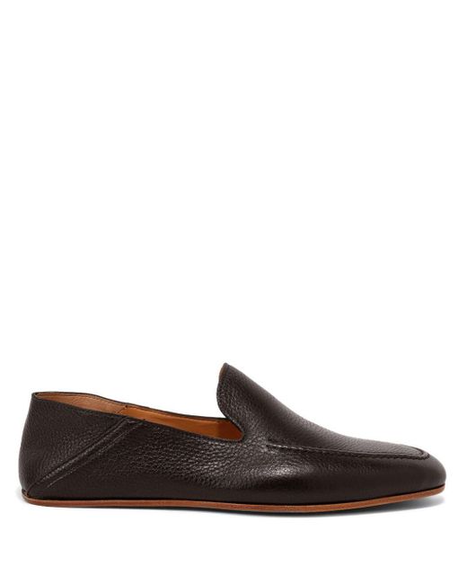 Magnanni Shoes Brown Heston Leather Loafers