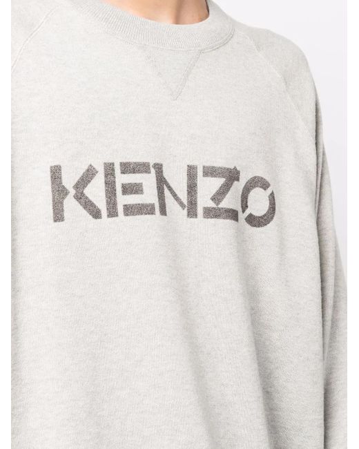 Pull À Logo KENZO pour homme en coloris Gray