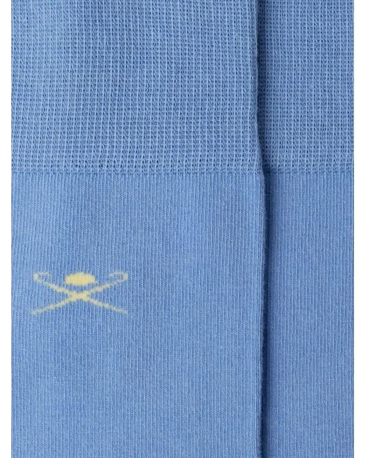 Hackett Blue Colour-Block Socks for men
