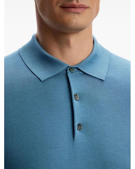 12 STOREEZ Blue Buttoned Polo Shirt for men