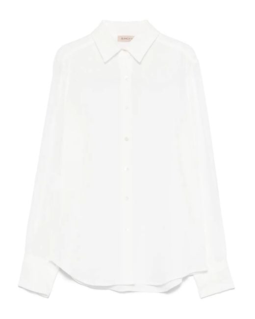Blanca Vita Jersey Blouse in het White
