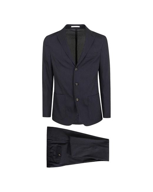 Eleventy Blue Buttoned Suit for men