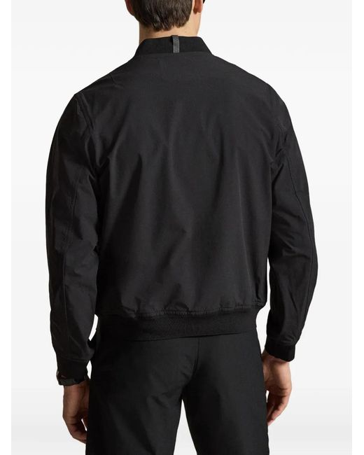 Ralph Lauren Black Zipped Bomber Jacket for men