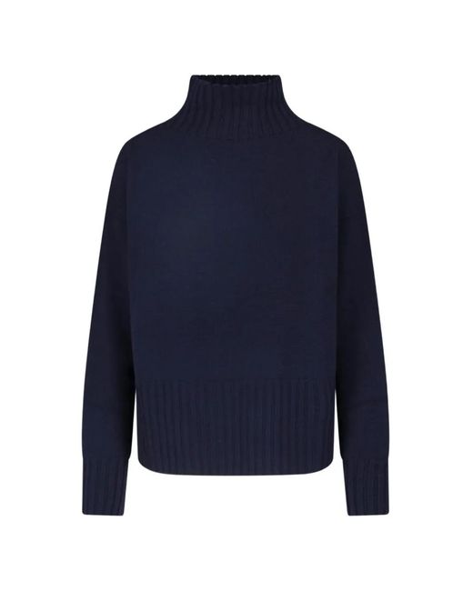 Drumohr Blue High-Neck Sweater