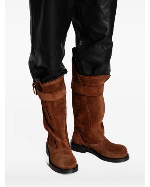 IRO Brown Riff Buckle-Fastening Biker Boots