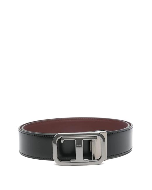 Tod's Gray Logo-Buckle Belt for men