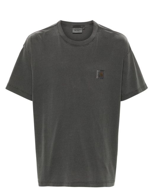Carhartt Nelson T-Shirt mit Logo-Patch in Gray für Herren