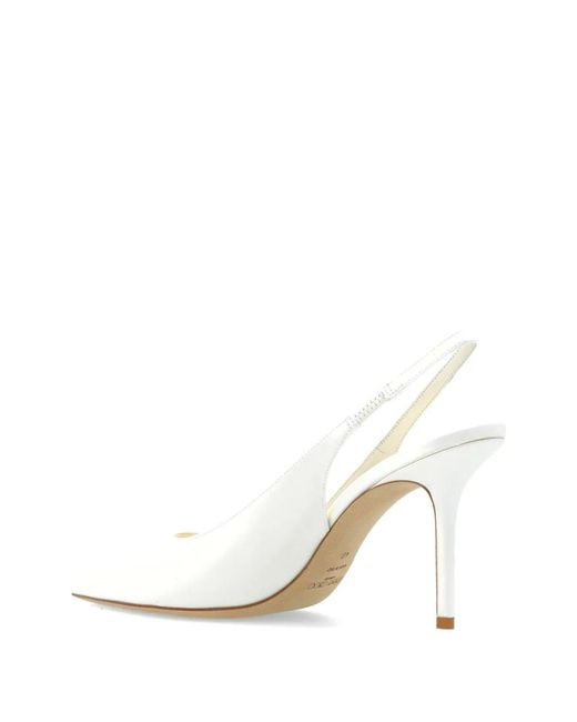 Jimmy Choo White Heeled Shoes 'Love Sb 85'