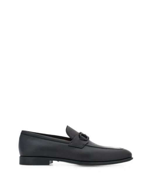 Ferragamo White Leather Loafers for men