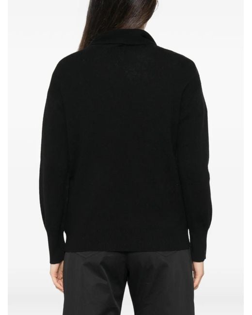 Marella Black Scarf-Detail Sweater