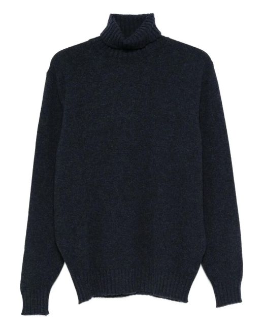 FILIPPO DE LAURENTIIS Blue Turtleneck Sweater for men