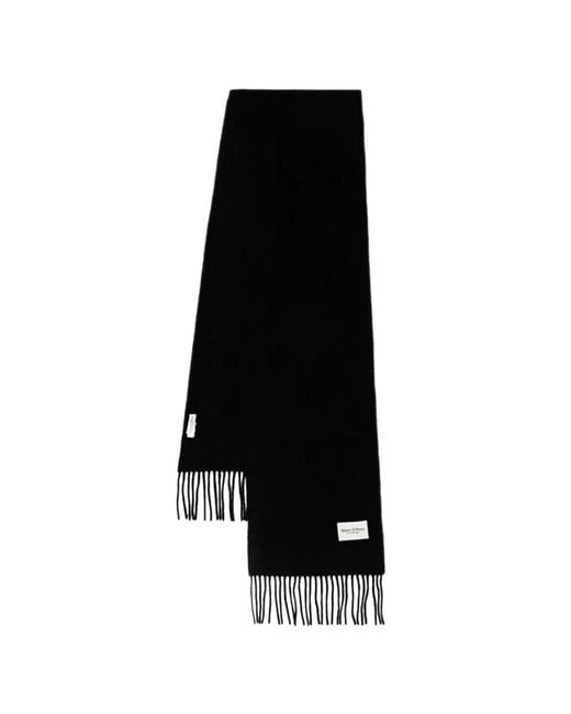 Marc O' Polo Black Fringed Scarf