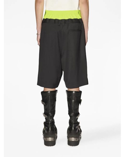 Ambush Gray Contrast Waist Shorts for men