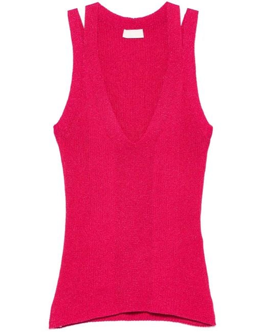 Liu Jo ルレックス ニットトップ Pink