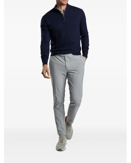 Peter Millar Blue Half-Zip Sweater for men