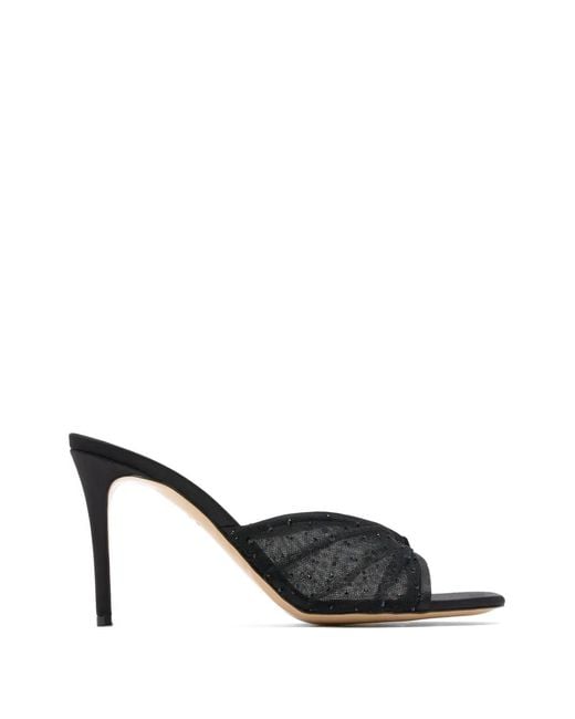 Andrea Wazen Black Astrid Mules