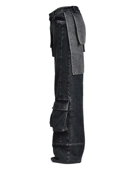 PDF Blue Bouclé Wide-Leg Jeans for men