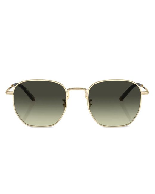 Oliver Peoples Green Kierney Geometric-Frame Sunglasses