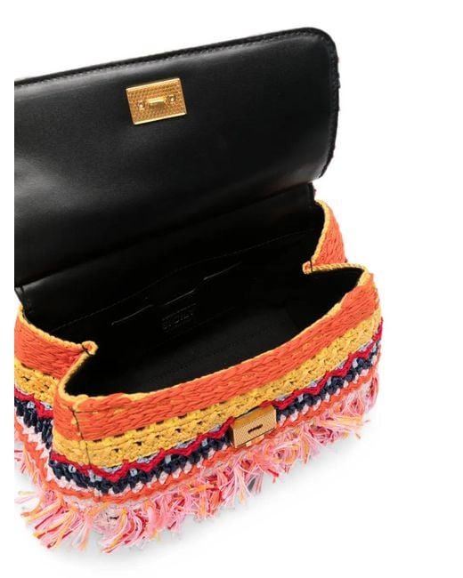Dolce & Gabbana Red Sicily Carretto Top-Handle Bag