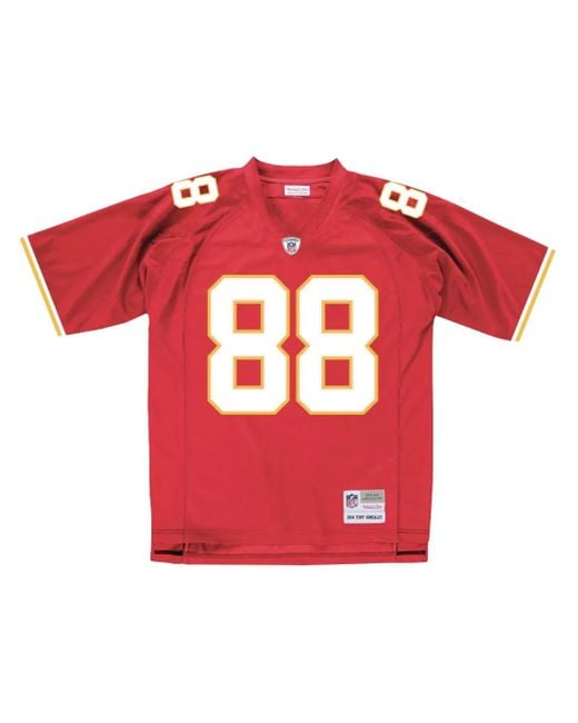 メンズ Mitchell & Ness Nfl Kansas City Chiefs 2004 Tony Gonzalez Legacy Tシャツ Red