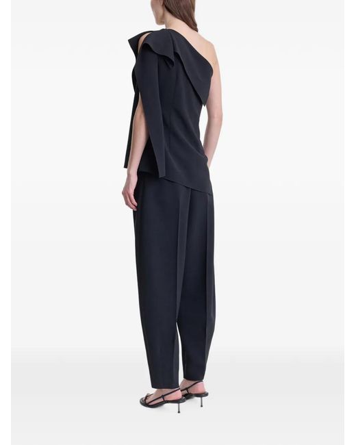 FFORME Black Pantalon Yvette À Plis