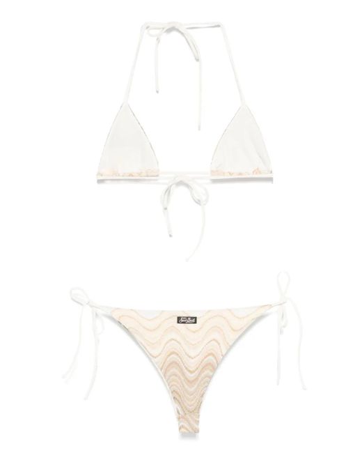 Mc2 Saint Barth White Triangle-cup Bikini
