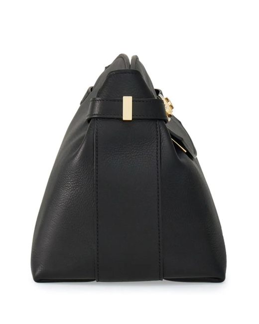 Petite pochette en cuir hug Ferragamo en coloris Black