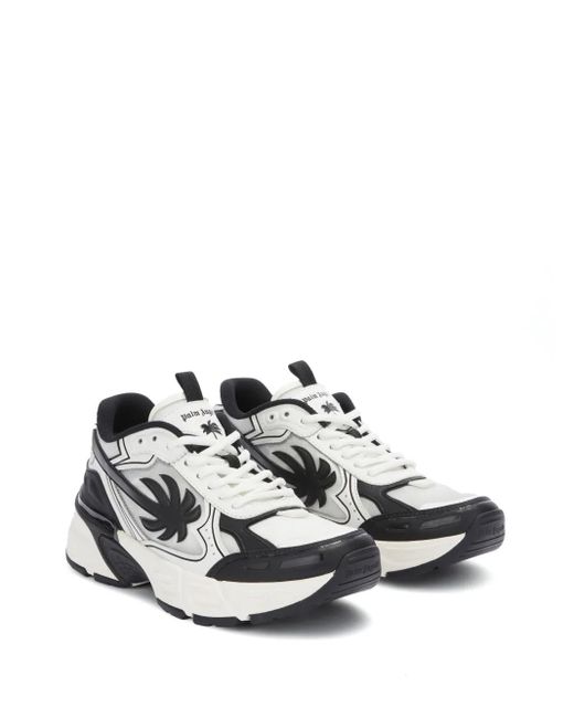 Palm Angels White Pa 4 Leather Sneakers for men