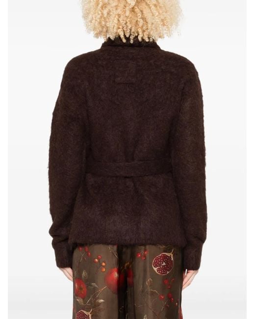 Uma Wang Black Belted Cardigan
