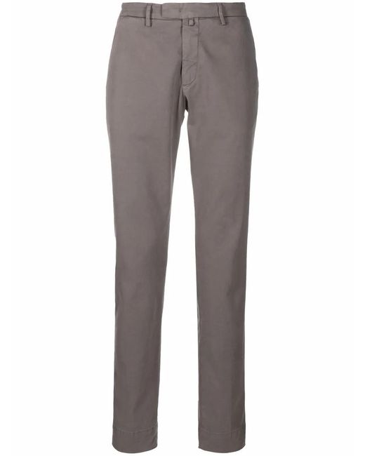 Briglia 1949 Gray Straight-Leg Chino Trousers for men