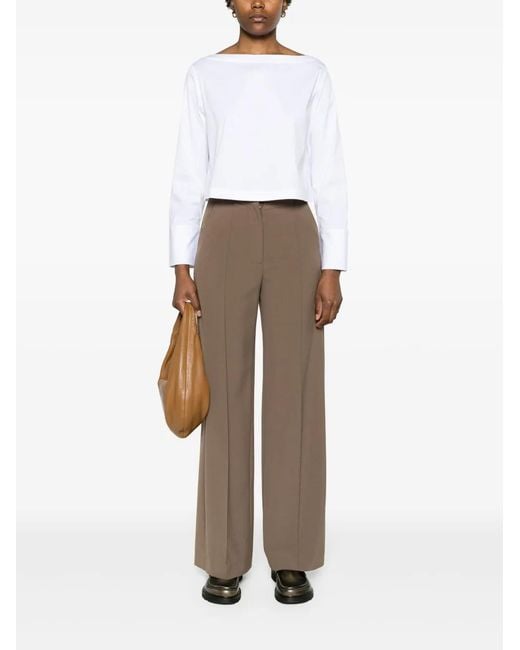 Theory White Boat Blouse