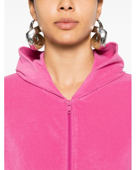 Balenciaga ラインストーンロゴ パーカー Pink