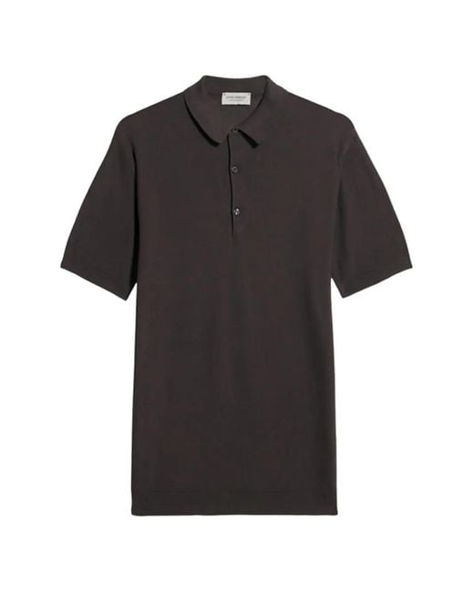 Fortela Black Rothpique Short-Sleeve Polo Shirt for men