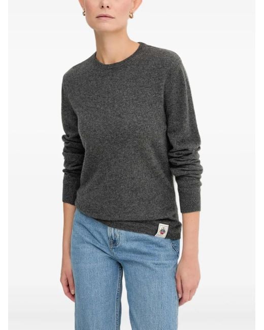 Bally Black Logo-Patch Top