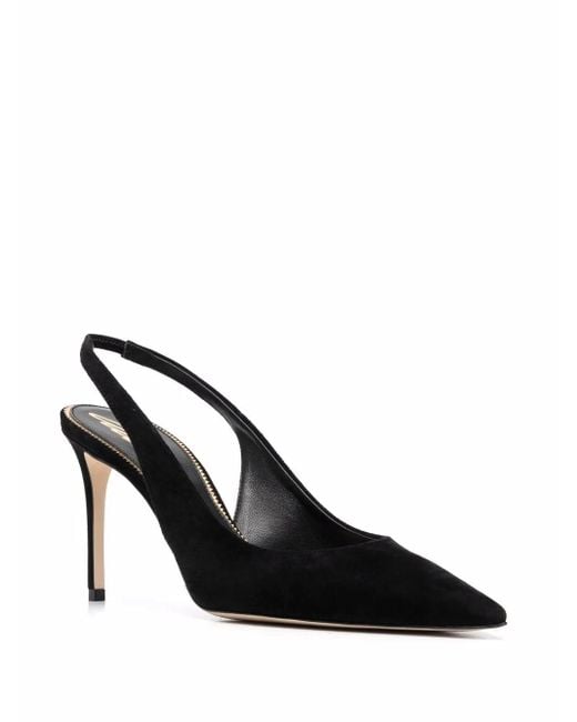 Scarosso Black X Brian Atwood Sutton Slingback Pumps