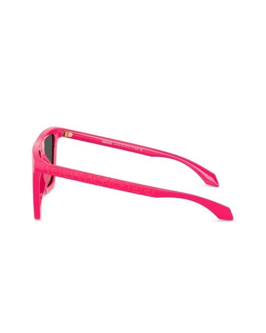 Versace Pink Greca-Detail Square-Frame Sunglasses for men