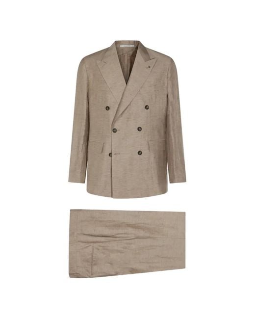 Tagliatore Natural Double-Breasted Suit for men