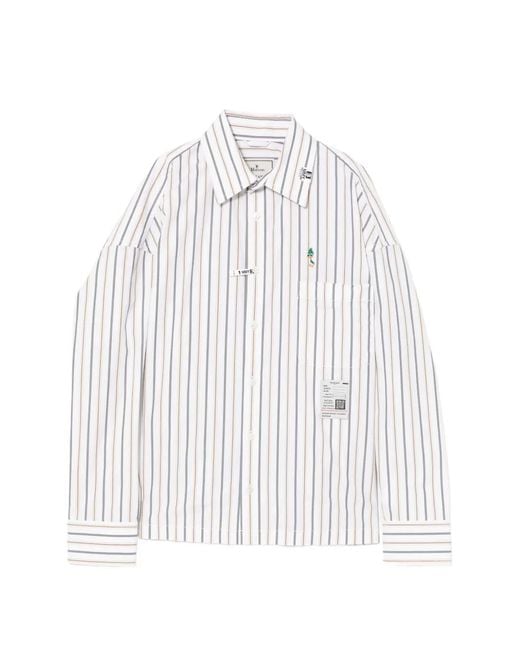 Maison Mihara Yasuhiro White Striped Shirt