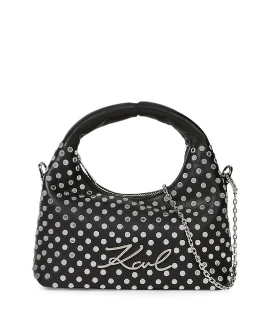 Karl Lagerfeld Black Mini K/Soiree Signature Cross Body Bag