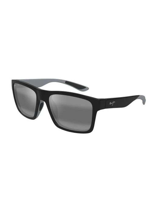Maui Jim Gray The Flats Square-Frame Sunglasses