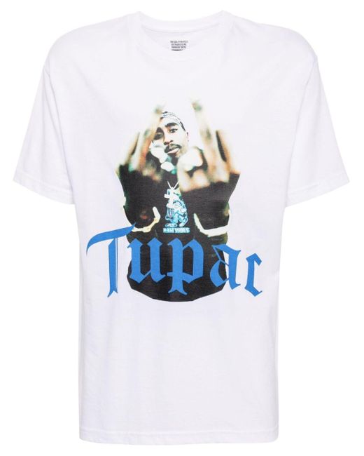 T-shirt TUPAC di Wacko Maria in White da Uomo