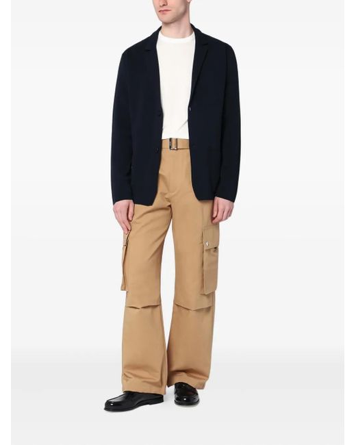Roberto Collina Blue Single-Breasted Blazer for men