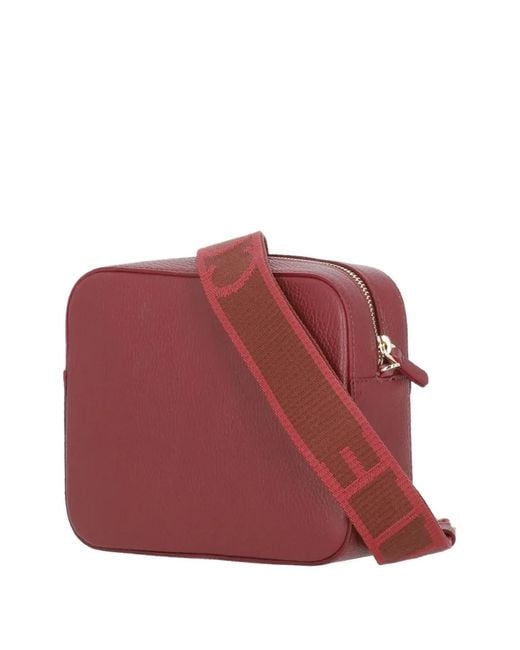 Coccinelle Red Small Tebe Crossbody Bag