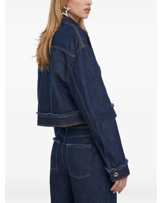 Stine Goya フレイドポケット ジャケット Blue