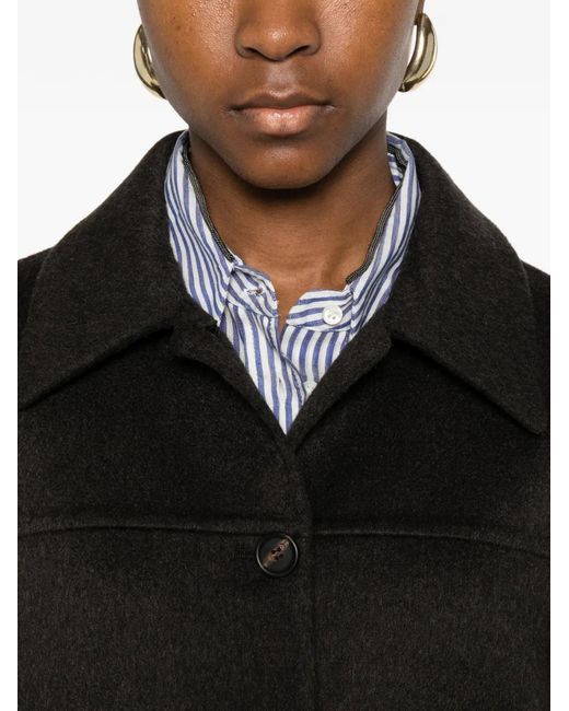 Brunello Cucinelli Black Flap-Pocket Jacket