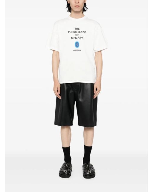 Adererror White Crew-Neck T-Shirt for men