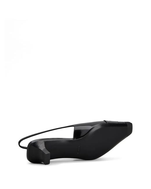 Tod's Black Buckle-Charm Pumps